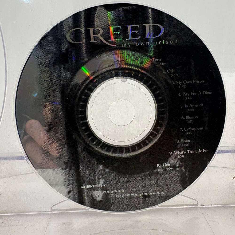 Creed My Own Prison CD 1997 Wind-up Records 60150-13049-2 Post-Grunge Rock Disc